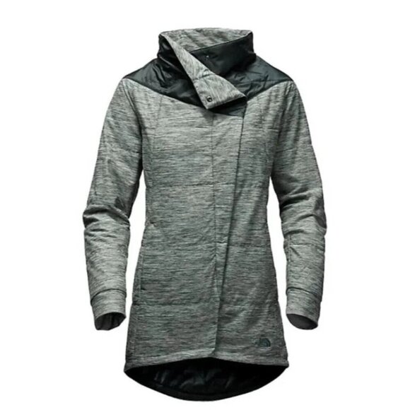 The North Face Jackets & Blazers - The North Face Women’s Coat Jacket Long Pseudio Cowlneck Full Zip Green XS